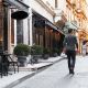 Street view on the Istanbul city cafe in the morning